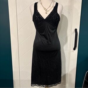 Vintage Lace-Trimmed Satin Nightgown‎ Lingerie/ Club/NYE/Sexy Size Large